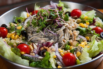 Western home-cooked food on a plate