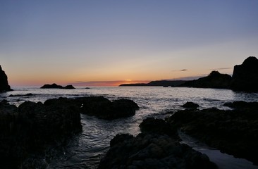 《日本海の夕焼け》青森県深浦町