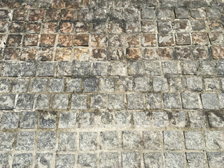 Square bricks floor texture background, Black and brown colour