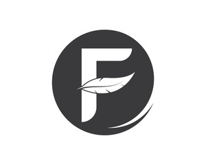 f  letter logo icon illustration vector