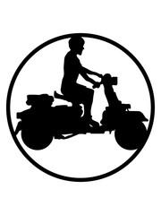 Fototapeta premium ring sport roller kreis rund rot blau mann kerl junge fahrer clipart fahren elektro motorrad cool design schnell rasen spaß liebe hobby fahrzeug logo kaufen