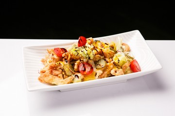 Green salad on a plate