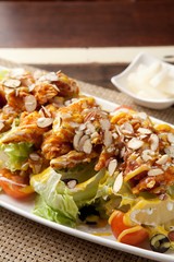 Green salad on a plate