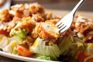 Green salad on a plate