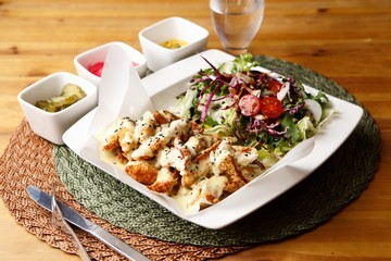 Green salad on a plate