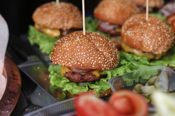 Burgers on the grill is delicious