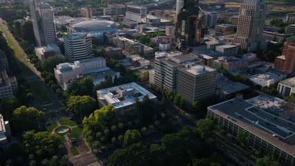 Aerial California Sacramento May 2019 Sunny Day 30mm 4K Inspire 2  Aerial video of downtown Sacramento on a beautiful sunny day.