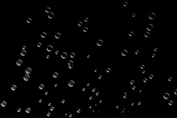 Illustration of image of water drops, carbonic acid, bubbles, etc.　水滴、炭酸、泡をイメージしたイラスト　グラデーション