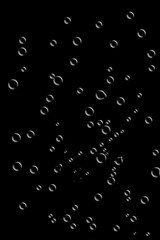 Illustration of image of water drops, carbonic acid, bubbles, etc.　水滴、炭酸、泡をイメージしたイラスト。