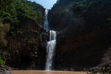 Obraz na płótnie Canvas Cascada del Nogal Tapalpa Mexico Jalisco - Sierra Tapalpa - Salto del Nogal Waterfall
