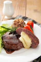 Beef steak on a plate