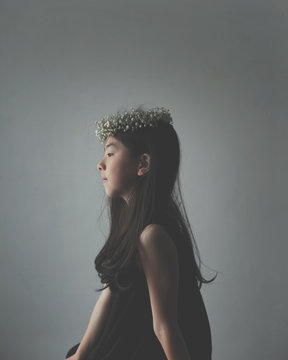 花冠と少女