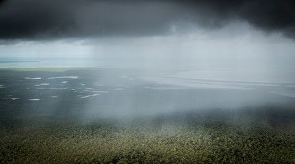 rain showers near Glyde Point