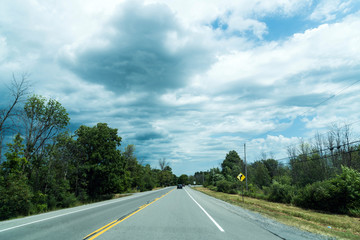 Dramatic cloudy sky over Ottawa, Canada