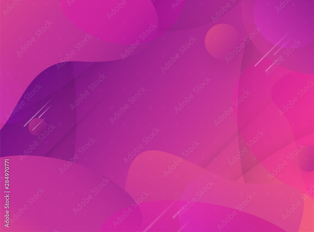 Sticker modern abstract gradient background in liquid and fluid style. trend design of the world. vector ill
