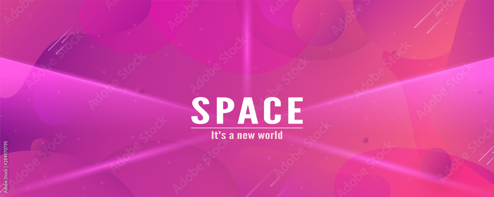 Wall mural modern abstract gradient background in liquid and fluid style. trend creation of the world. 3d illus