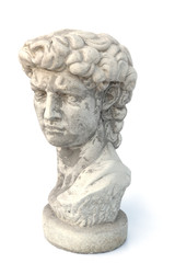 Obraz premium David statue isolated on white background.