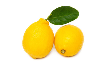 lemons fresh isolated on white background