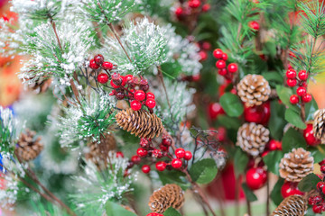 Christmas pine tree background