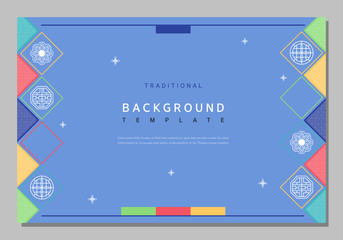 Simple Korean traditional pattern template