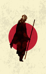 Ancient Japanese Monk Warrior, Samurai