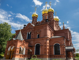 Christian monastery in the ancient Russian town