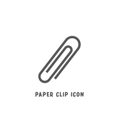 Obraz premium Paper clip icon simple flat style vector illustration.