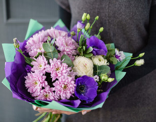 nice bouquet in the hands