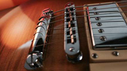 electric guitar . color background