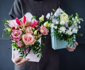 nice bouquet in the hands