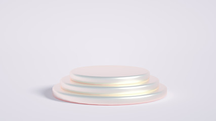 Beautiful luxury background pedestal. 3d illustration, 3d rendering.