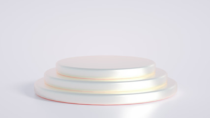 Beautiful luxury background pedestal. 3d illustration, 3d rendering.