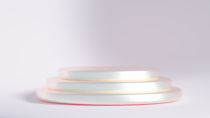 Beautiful luxury background pedestal. 3d illustration, 3d rendering.