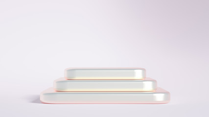 Beautiful luxury background pedestal. 3d illustration, 3d rendering.