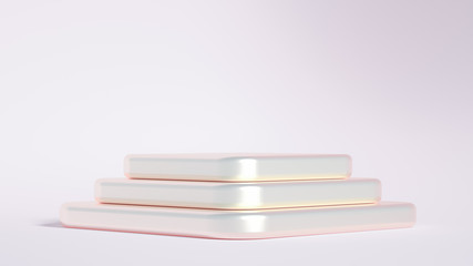 Beautiful luxury background pedestal. 3d illustration, 3d rendering.