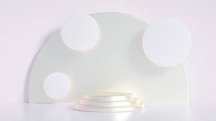 Beautiful luxury background pedestal. 3d illustration, 3d rendering.