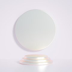 Beautiful luxury background pedestal. 3d illustration, 3d rendering.
