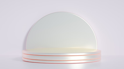 Beautiful luxury background pedestal. 3d illustration, 3d rendering.