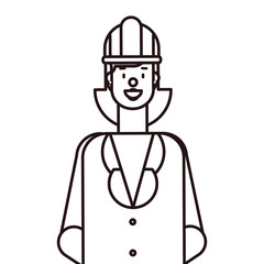 flat design people happy labor day