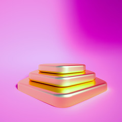 Beautiful luxury background pedestal. 3d illustration, 3d rendering.