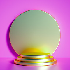Beautiful luxury background pedestal. 3d illustration, 3d rendering.