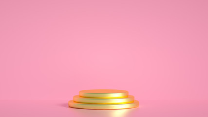 Beautiful luxury background pedestal. 3d illustration, 3d rendering.