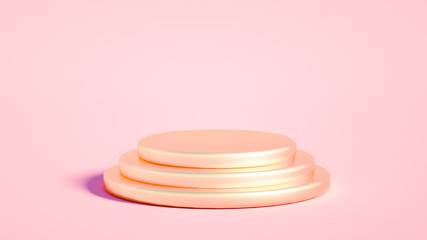 Beautiful luxury background pedestal. 3d illustration, 3d rendering.