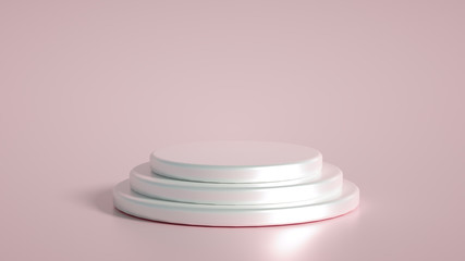 Beautiful luxury background pedestal. 3d illustration, 3d rendering.