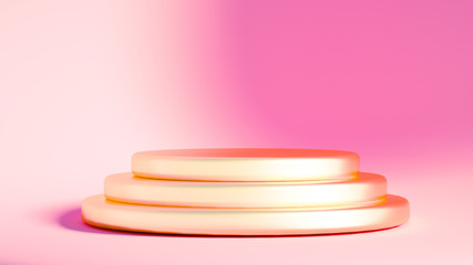 Beautiful luxury background pedestal. 3d illustration, 3d rendering.