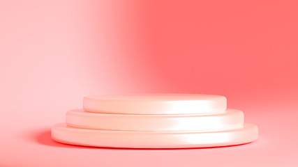 Beautiful luxury background pedestal. 3d illustration, 3d rendering.
