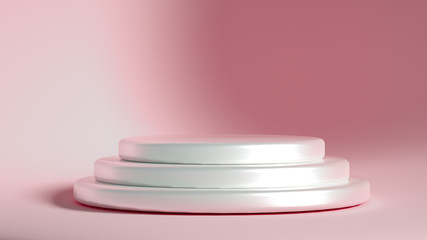 Beautiful luxury background pedestal. 3d illustration, 3d rendering.