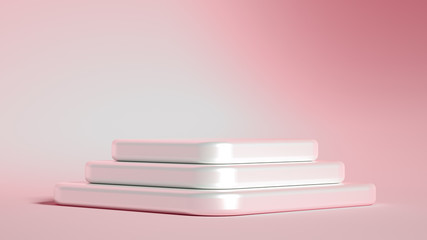 Beautiful luxury background pedestal. 3d illustration, 3d rendering.