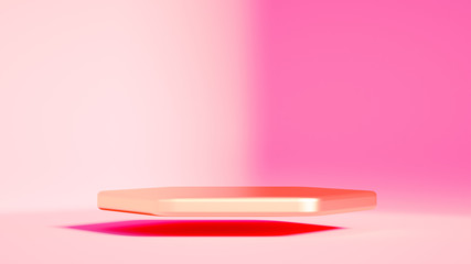 Beautiful luxury background pedestal. 3d illustration, 3d rendering.