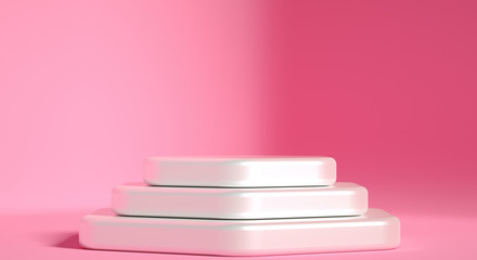 Beautiful luxury background pedestal. 3d illustration, 3d rendering.